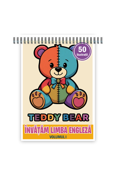 Legendary Gifts Carte de colorat, 50 de ilustratii Invatam Limba Engleza - Vo...