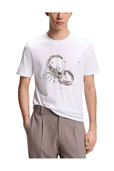 HUGO Ανδρικό Discorb T-shirt Λευκό 50557672-100