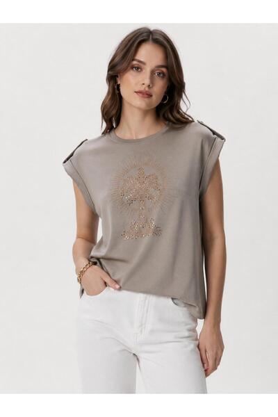 LIORACOLLECTİON LIORA NTWRK İŞLEMELİ T-SHİRT