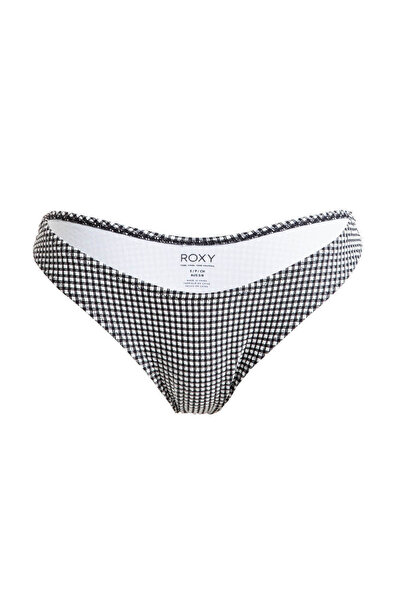 Roxy Costum de baie gingham pentru femei - Slip de bikini cu acoperire minimă M
