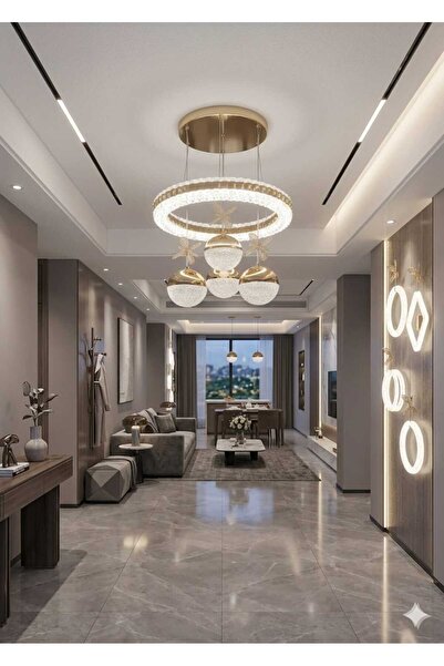 Venta çember modeli 4 top 3 renk modern led avize