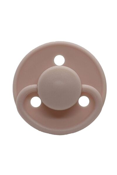 Mininor - Round Pacifier Silicone - 6M+ - 2pcs - Rose