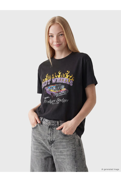 LC Waikiki Tricou de damă imprimat Hot Wheels