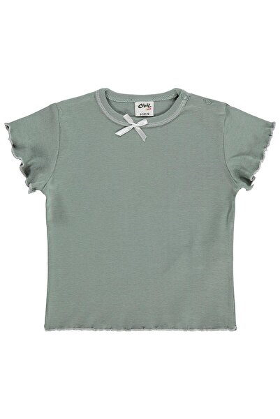 Civil Baby Bowknot Plain T-Shirt for 6-18 Months - Green