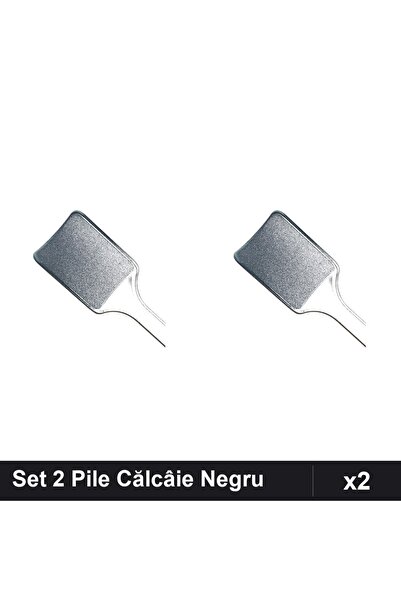 Makeup Set 2 Pile Călcâie Negru Mat, Îngrijire Unghii Picioare, Pedichiură Pr...