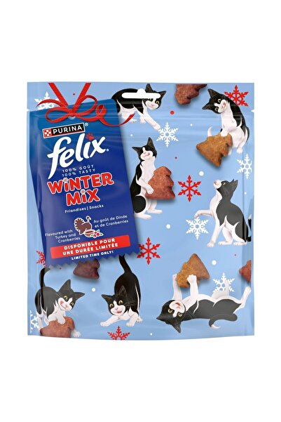 PURINA NESTLE PURINA Felix Winter Mix Curcan și Merișoare - gustări pentru pi...