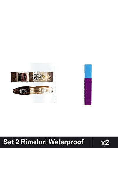 Makeup Set 2 Rimeluri Waterproof 24h Baolishi și Ushas, Negru, Machiaj Profes...