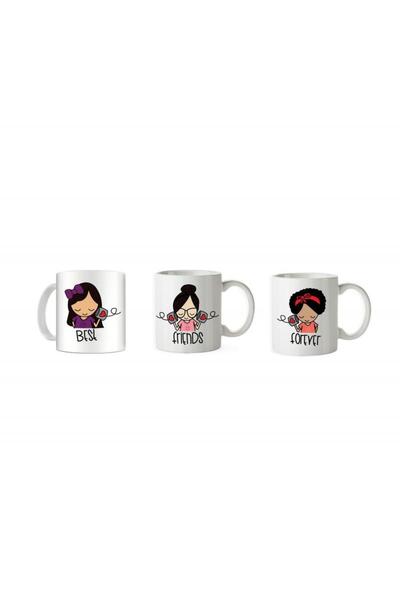 Best Friends Set of 3 Forever Mugs, 330ml, mug60