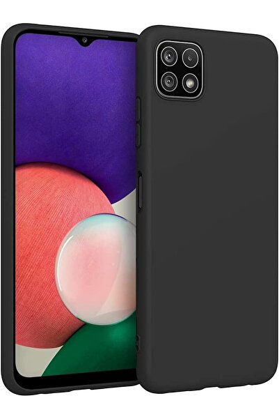 ZTECH Soft Flexible TPU Back Case for Samsung Galaxy A22 5G, Matte Black Sili...