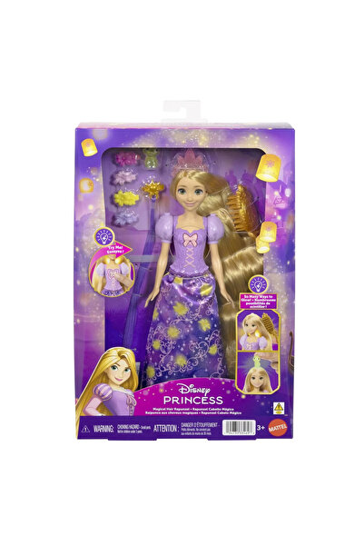 DİSNEY PRİNCESS Set magic de coafură cu păpușa Rapunzel și accesorii