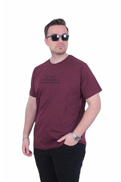 Starbattal Tricou cu gâtul în formă de O pentru bărbați, mărime mare, Excuses...