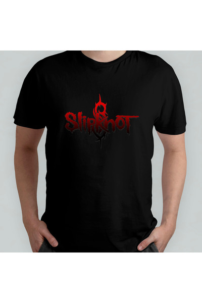 Pixxa Slipknot Unisex 100% Cotton Crew Neck T-Shirt Model 2