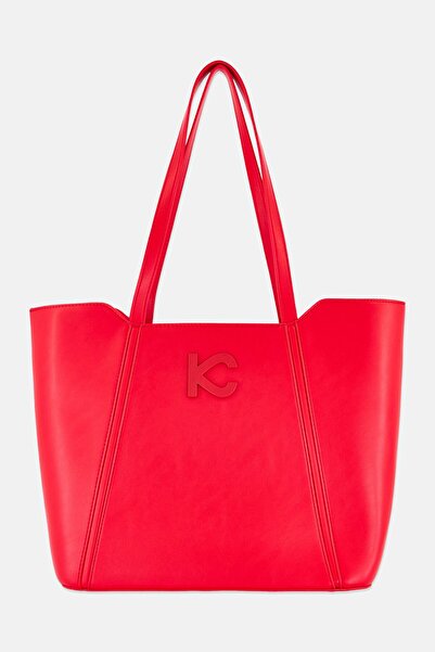 Kenneth Cole Women Brand Logo Tote Bag, Red