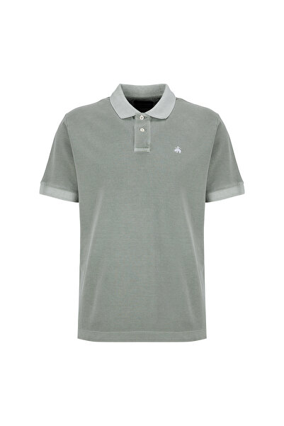 BROOKS BROTHERS Yeşil Erkek Standart Fit Nakışlı T-Shirt BBSS26MTS004