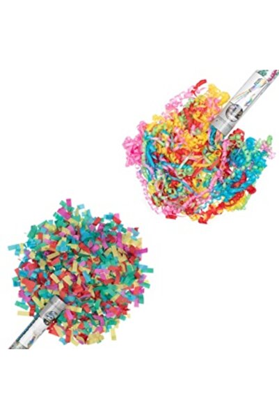 Zumzeria Party Popper Confetti - Colored Streamers 2in1 - 5x60cm