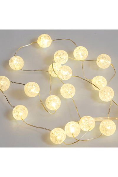 Zumzeria Instalație luminoasă cu 100 de becuri LED rotunde pentru interior și...