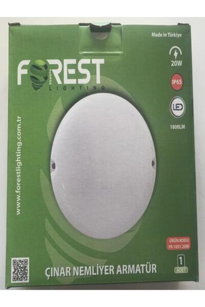 Forest Çınar 20W Sıva Üstü Led Nemliyer Armatür IP65 Beyaz Işık