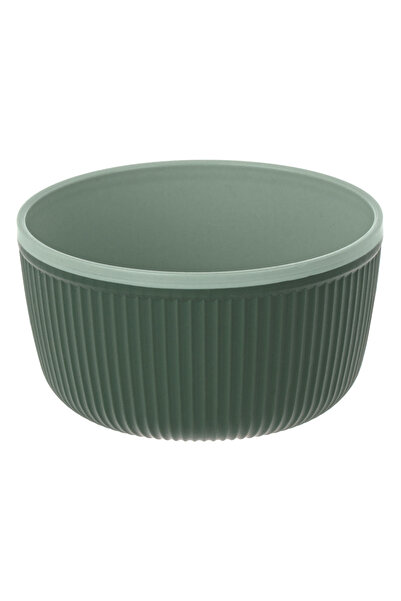 Zumzeria Bol de plastic verde - Verde mentă cu dungi 520ml