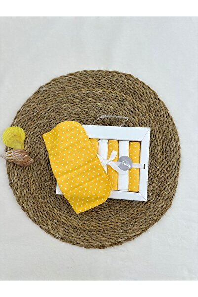 Caramell Set of 7 Mouth Wipes 100% Cotton Baby Wipes - Star Patterned Newborn...