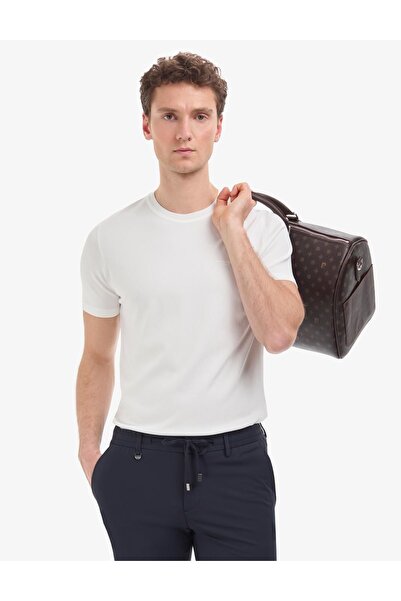 Pierre Cardin Erkek Bisiklet Yaka Slim Fit Logolu Triko Tişört