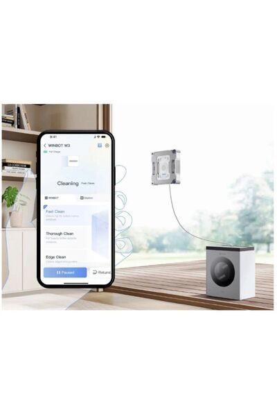 Ecovacs Robot de curățare geamuri WINBOT W3 OMNI 3300Pa, WIN-SLAM 5.0, Sistem de protecție în 12 etape