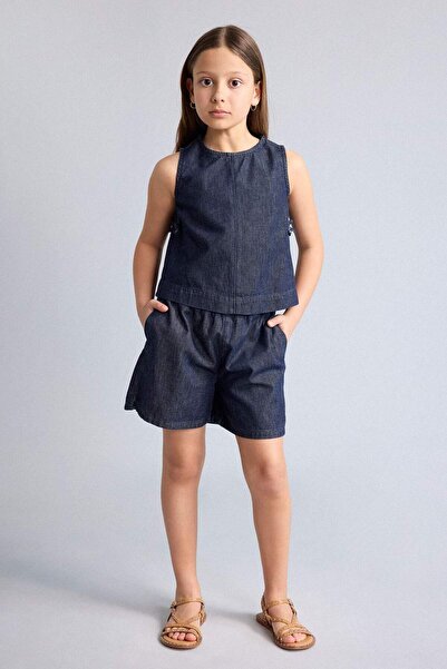DeFacto Elastic Waist Jean Shorts Girls H7176A826Sm