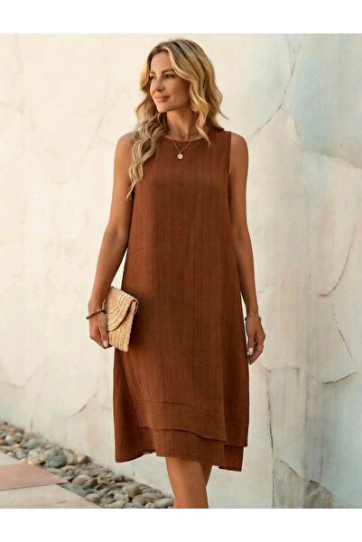 Cardee Carde Keten Root-Dyed Linen Dress.