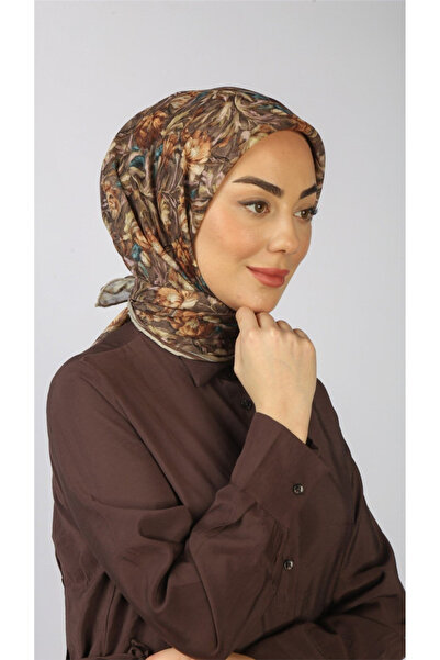 locella Lo'cella Pamuklu Soft Eşarp 4565-10 Kahve
