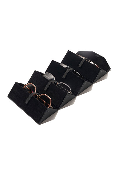 30Sundays Four Piece Fold-up Sunglass's Case, Black