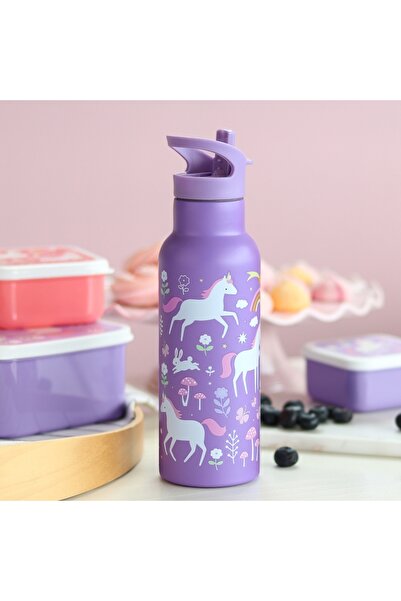 A Little Lovely Company Termos Pipetli Suluk, Unicorn Dreams (500 ml)