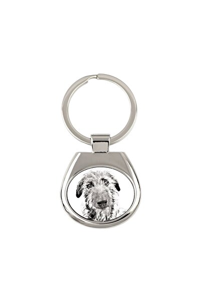 Art - Dog Deerhound, Scottish Deerhound - breloc cu un câine, breloc cu impri...