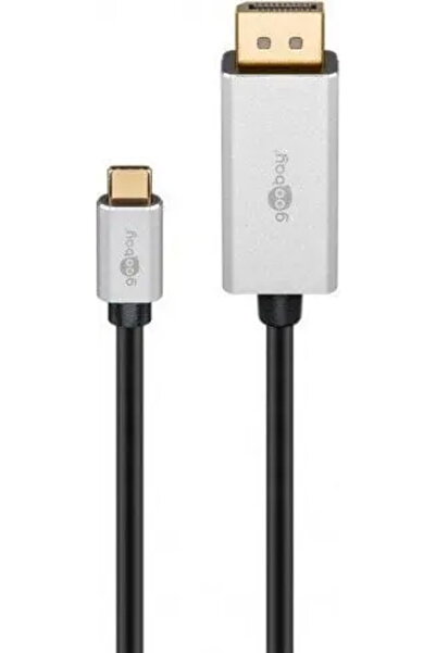 goobay Cablu USB-C USB - DisplayPort 2 m Negru/Argintiu (60176)