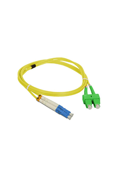 Alantec Cablu patch FO SC/APC-LC duplex SM 9/125 2.0m (FOC-SCALC-9SMD-2)