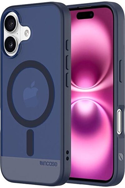 İncase Husă subțire MagSafe - Husă pentru iPhone 16 (Albastru Spațiu Profund)