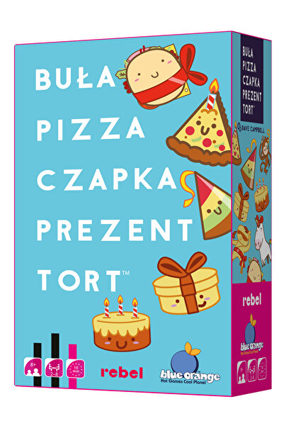 Rebel Joc de cărți dinamic Pâine, Pizza, Pălărie, Cadou, Tort GR0836