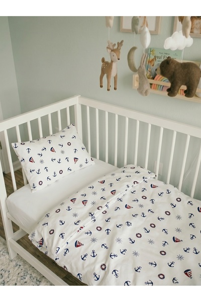 ELİTE COLLECTİON Baby Bedding Set 3-Piece Set |   100X150 Cm, Zippered, Hypoa...