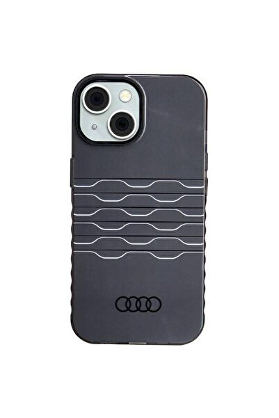 Audi Husă IML MAGSAFE pentru iPhone 15/14/13 6.1 " Negru / Negru, Carcasă rig...