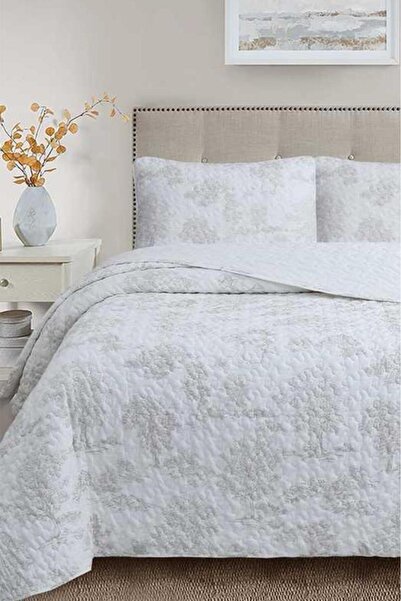 Çeyiz Diyarı Uniqe Fiber Filled Double 240X260 cm Bedspread Cream