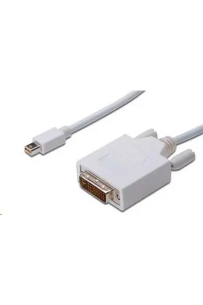 PremiumCord Cablu DisplayPort Mini - DVI-D 2m alb (kportadmk02-02)