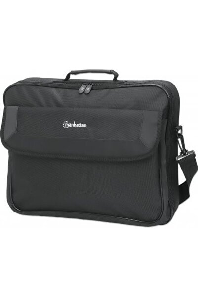MANHATTAN Geantă laptop Cambridge 17.3 ", Design tip scoică, Negru, Preț redu...