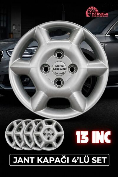 YONGA OTO AKSESUAR Hyundai Accent Yumurta Kasa 13 İnç Jant Kapağı 4'lü Set Gü...