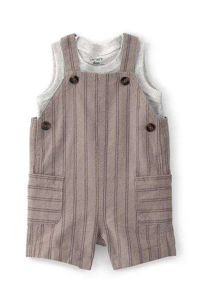 Carter's Baby Boy Salopet Set 3 Months-24 Months Brown
