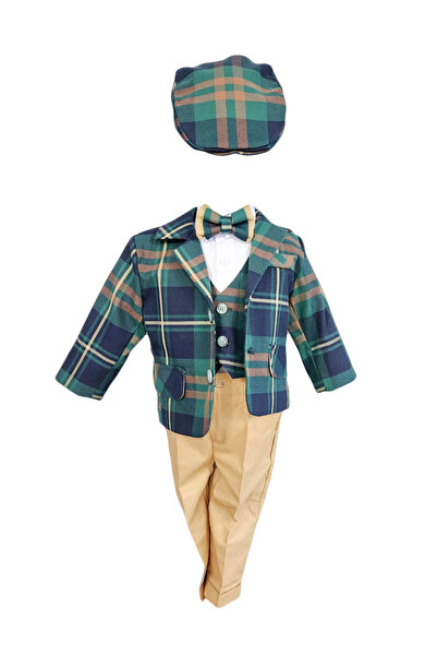 fantasialand Costum botez culoare Verde, pentru baieti