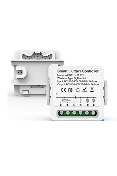 bilteknik Zigbee Tuya Compatible Smart Curtain Shutter Motor Control Relay Rf...