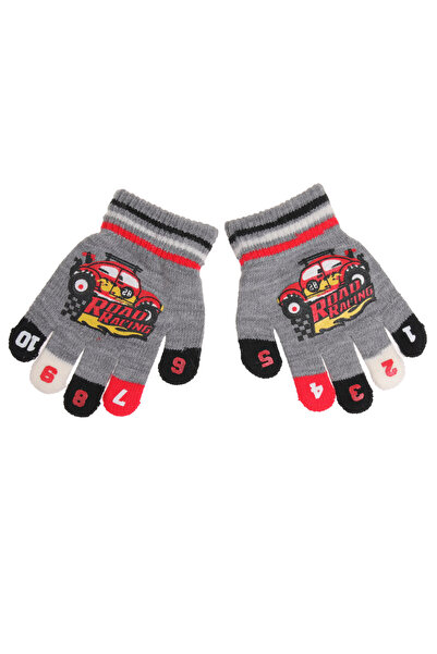 Zumzeria Gray Red Black Racing Gloves & Colorful Finger Numbers for Kids 2-5 ...