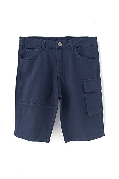 DobaKids Pantaloni din gabardină cu buzunare cargo pentru băieți din seria Vi...