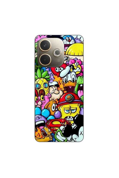 OEM Husa compatibila cu Oppo A5 Pro Silicon Gel Tpu Model Pop Art Cartoons