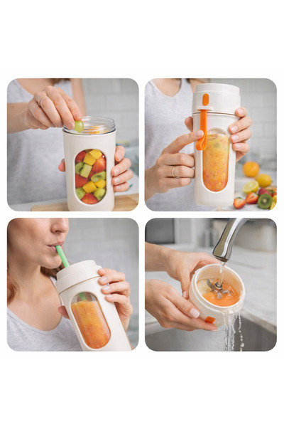 Zumzeria USB Colorful Blender Bottle 450ml