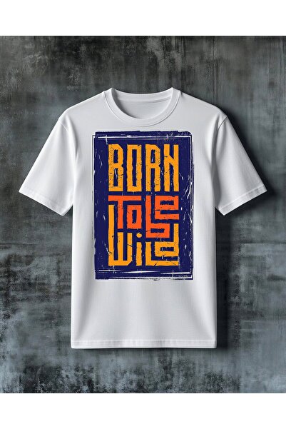 COMVİCHO Born to Die Posterart Printed Oversize T-Shirt