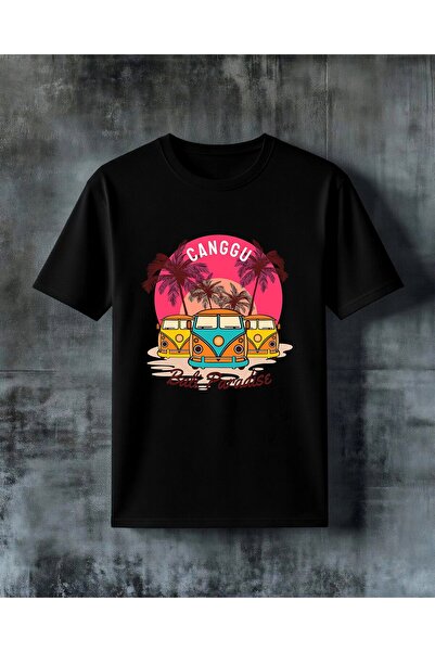 COMVİCHO Canggu Bali Paradise Printed Oversize T-Shirt